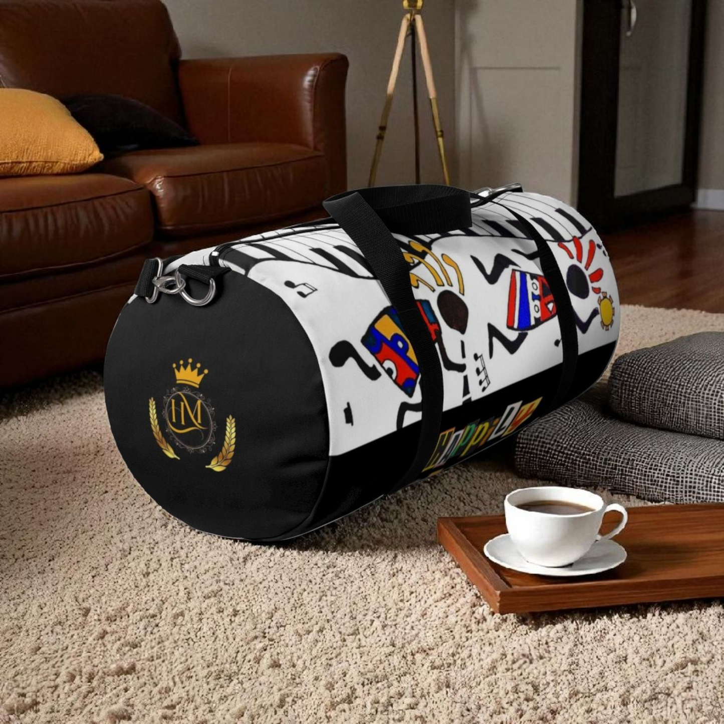 Ethnic Music Art Handmade Duffel - Bohemian Style Travel Bag