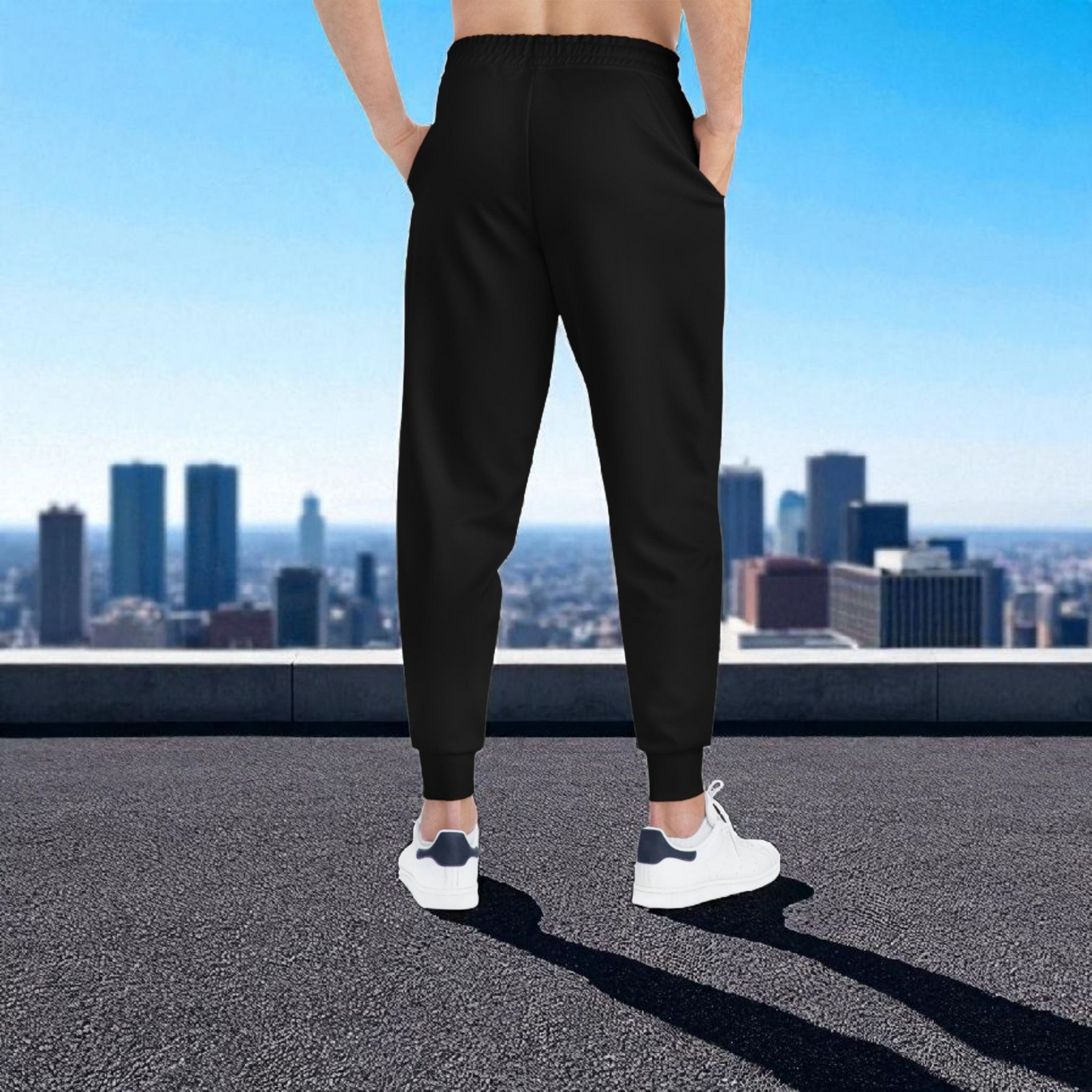 Handcrafted Aztec Pattern Unisex Athletic Joggers, Comfy Aztec Workout Pants