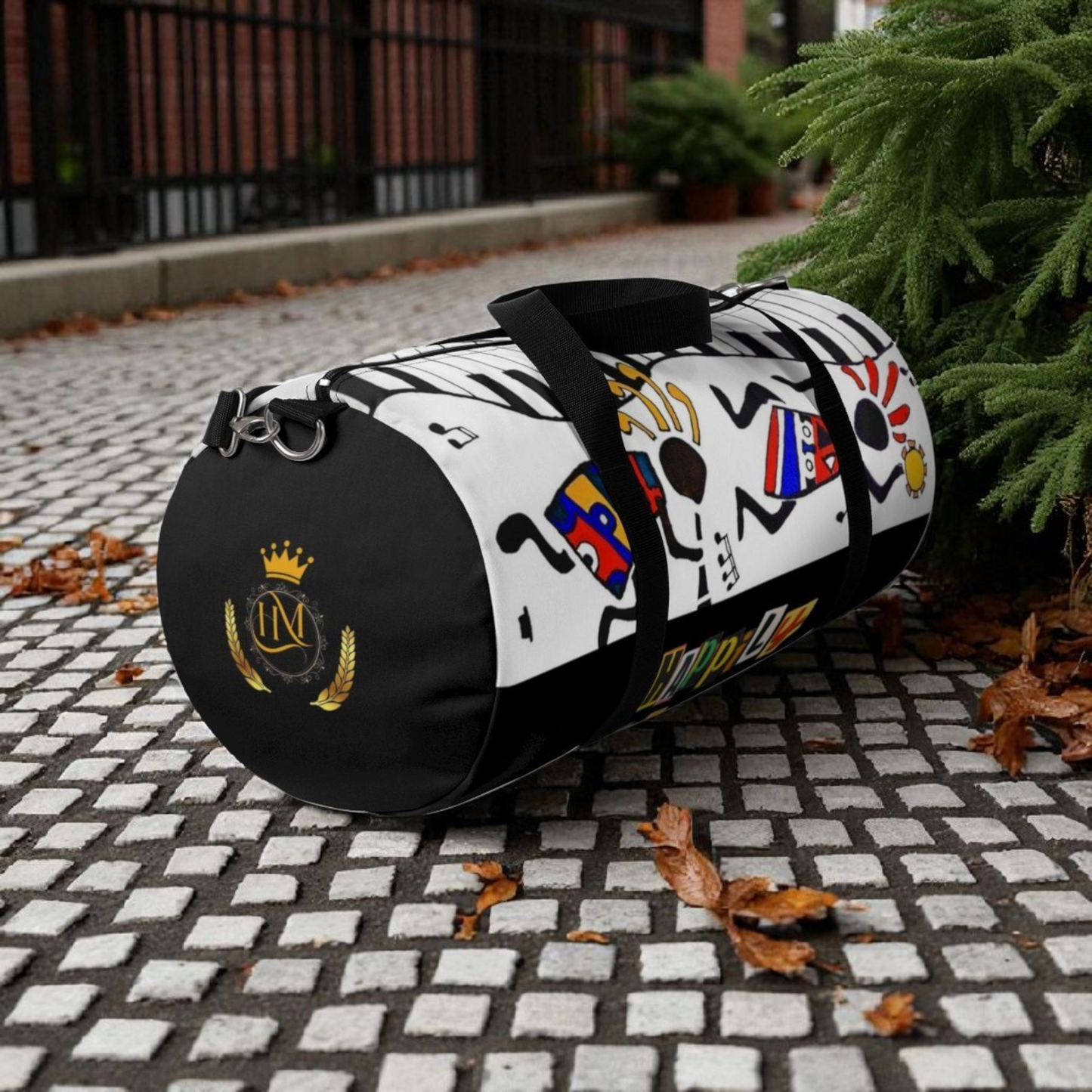 Ethnic Music Art Handmade Duffel - Bohemian Style Travel Bag