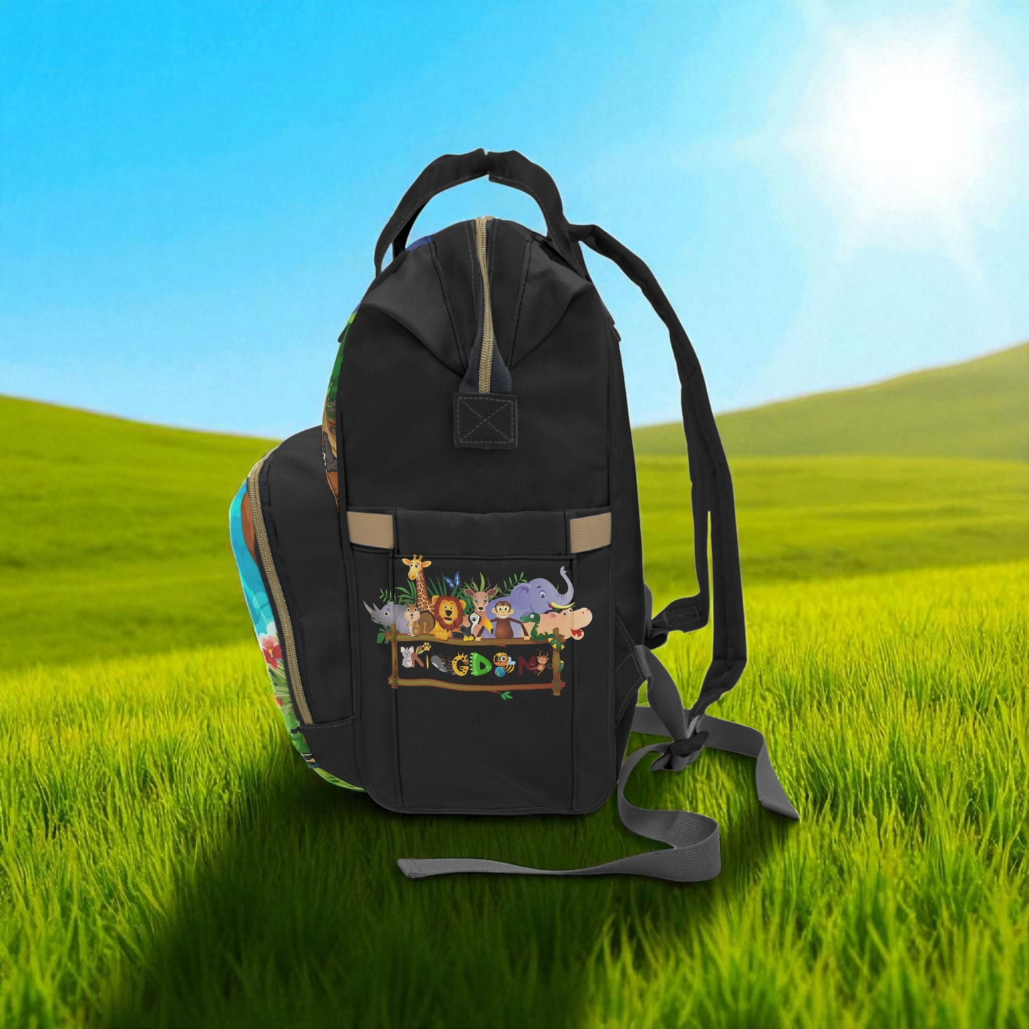 Adventurous Jungle Diaper Backpack for Parents