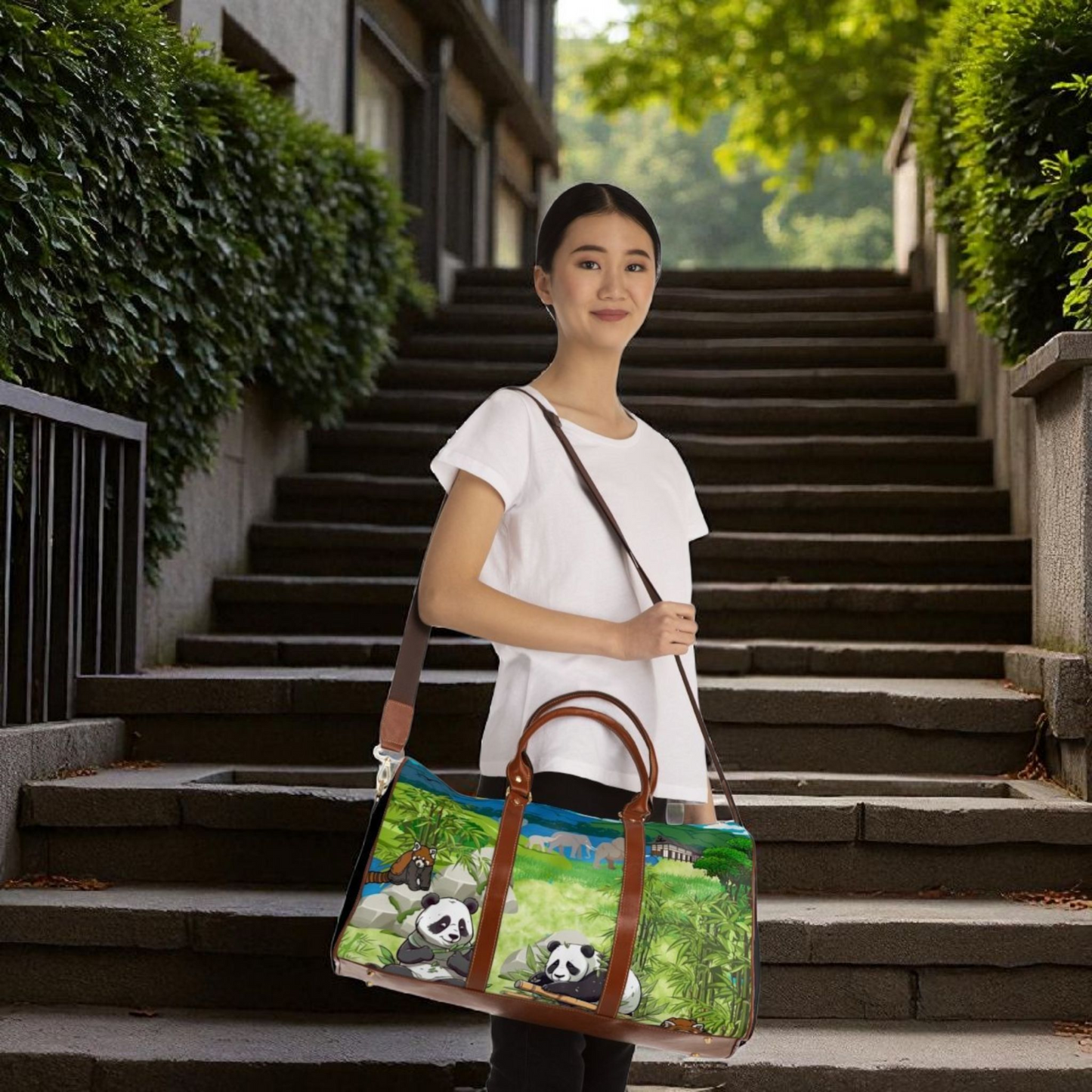 Adorable Panda Waterproof Travel Bag - Perfect for Adventurers & Animal Lovers