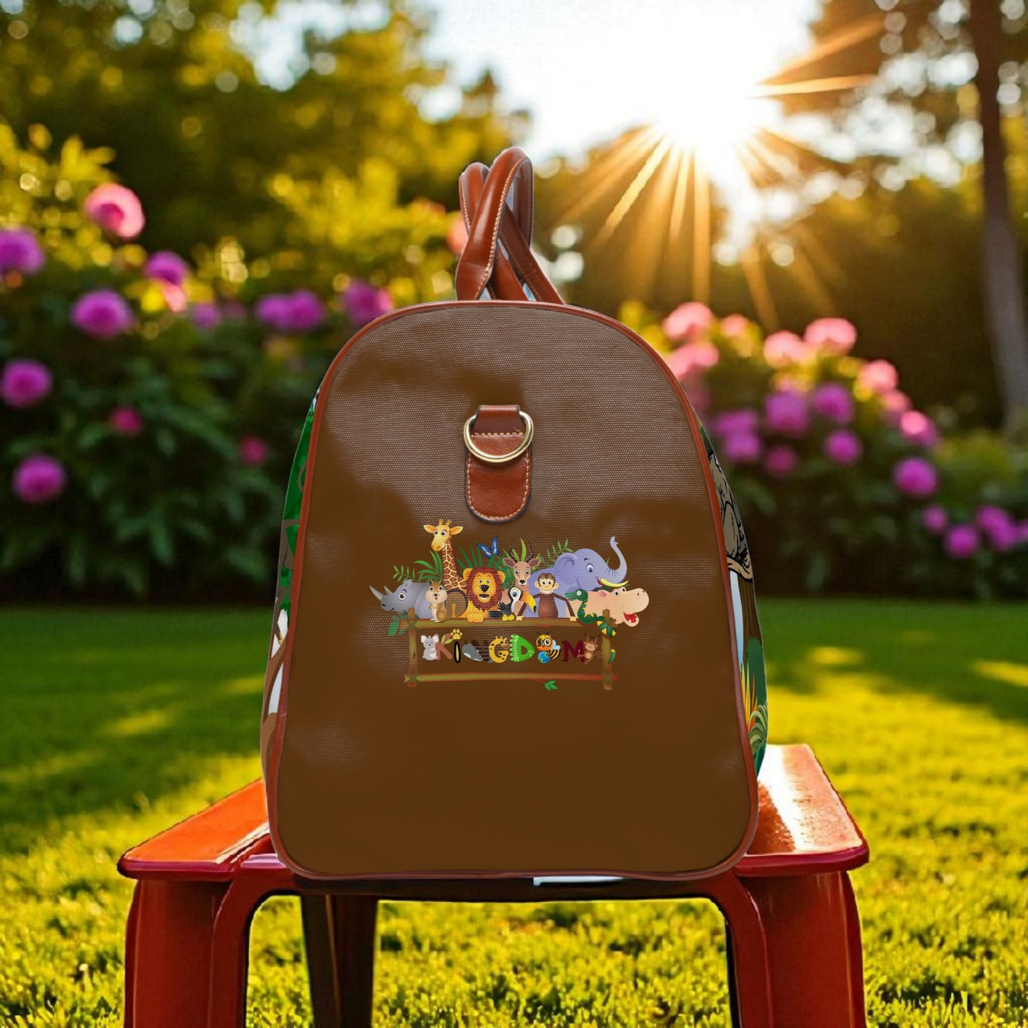 Vibrant Jungle Waterproof Travel Bag - Eco-Friendly Adventure Tote