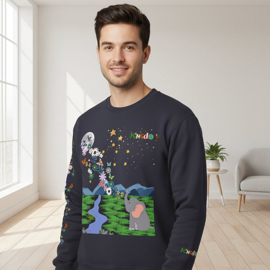Galaxy Art Unisex Sweatshirt, Handcrafted Space Design
