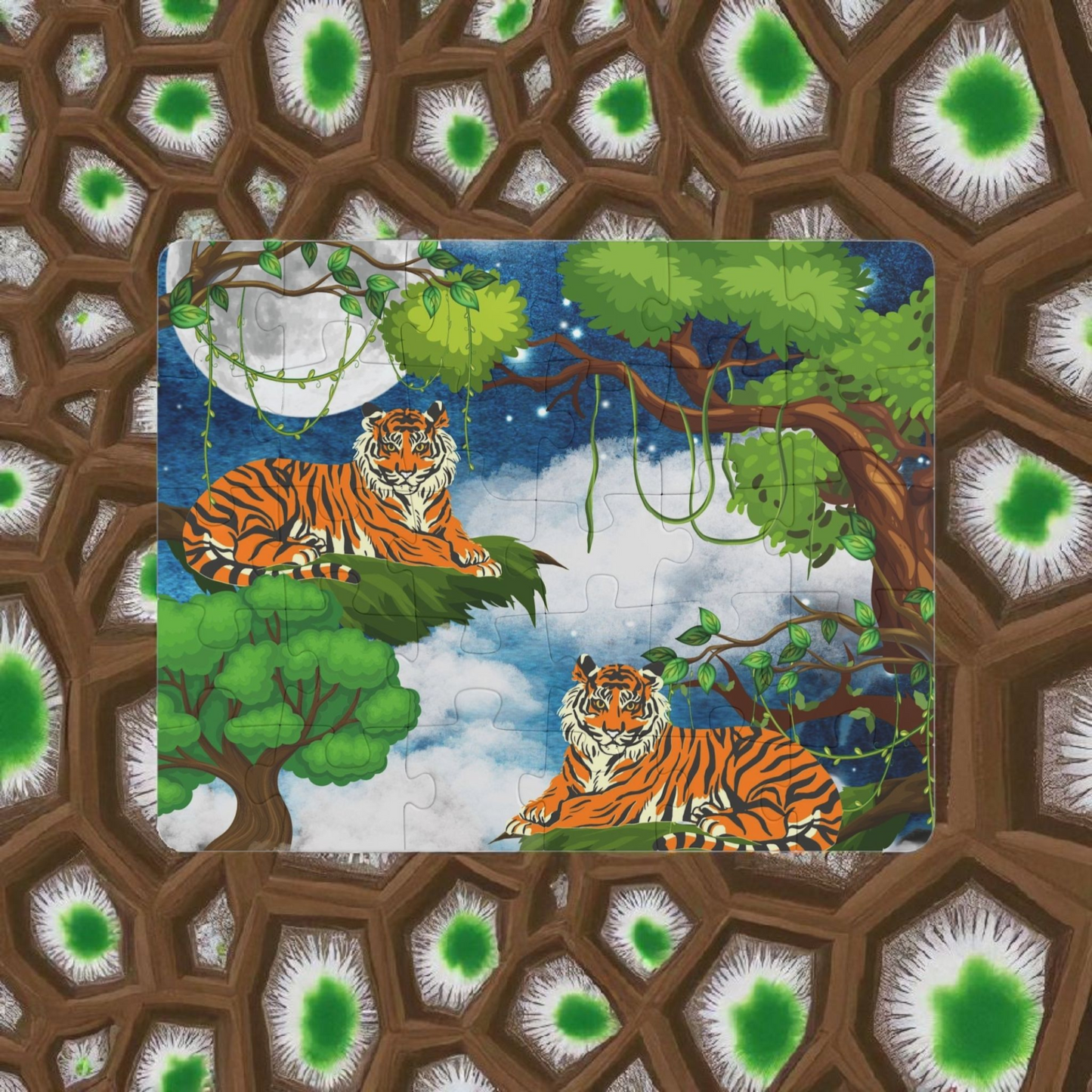 Kids' Puzzle, 30-Piece - Jungle Animal Tiger Puzzle, Fun Educational Toy, Preschool Gift