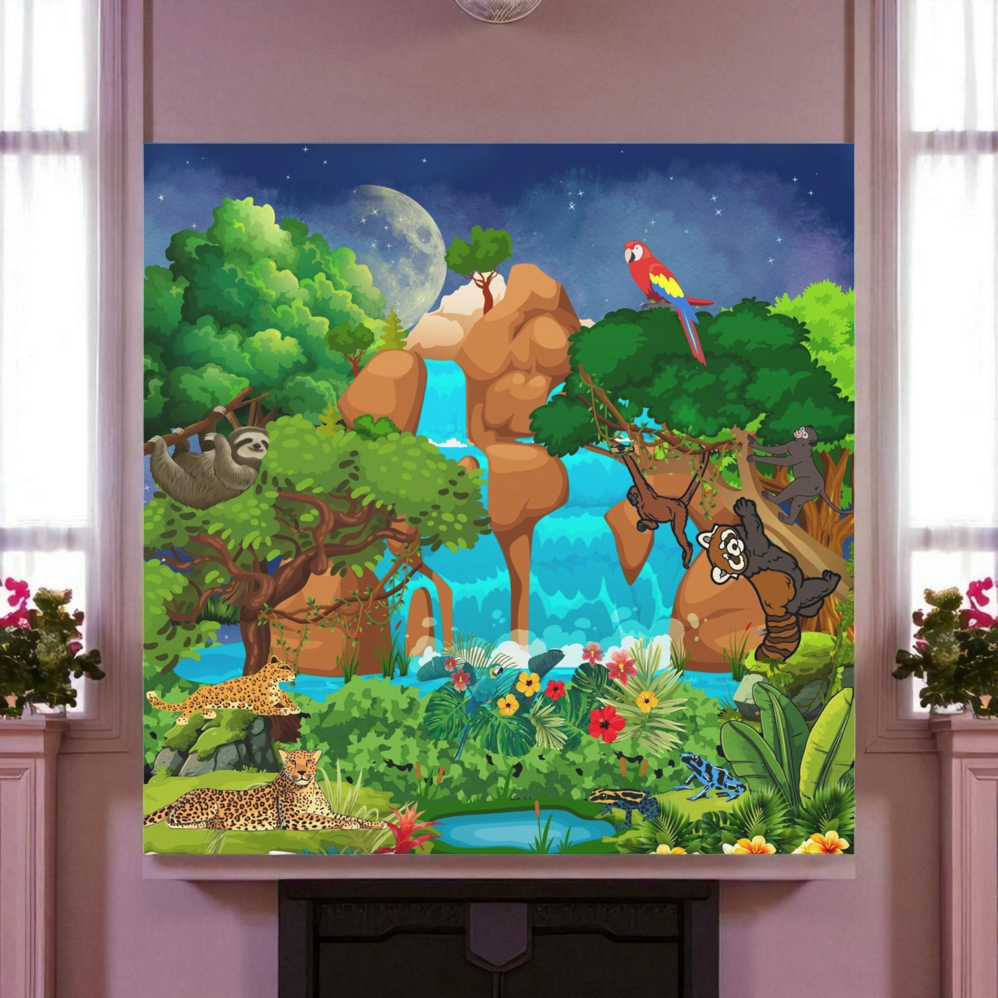 Canvas Gallery Wraps, Jungle Wild Life Art, Animal Wall Art, Nature, Safari Home Decor