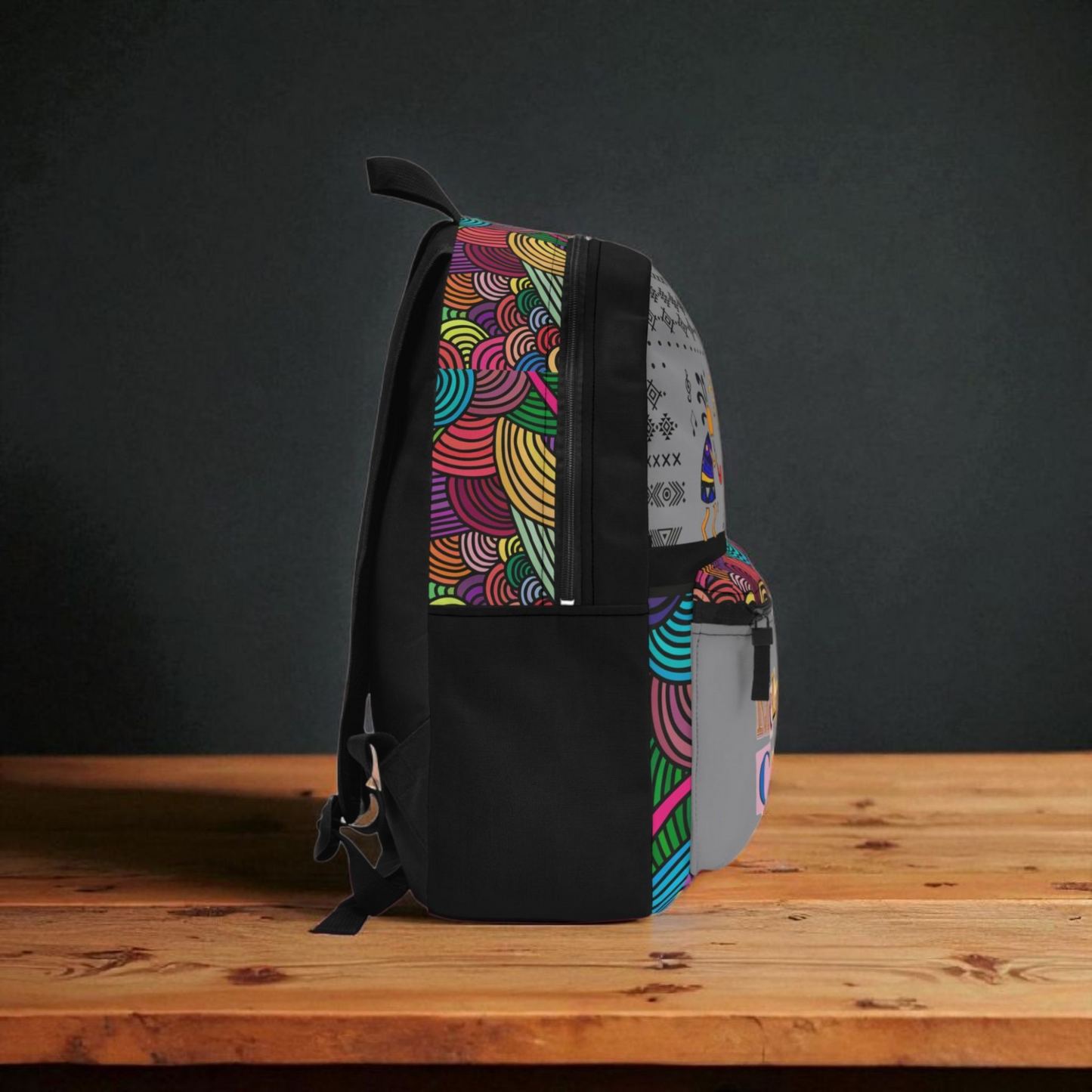 Stylish Tribal Dance Backpack, Ethnic Music Festival Bag, Boho Rucksack, Aztec Design