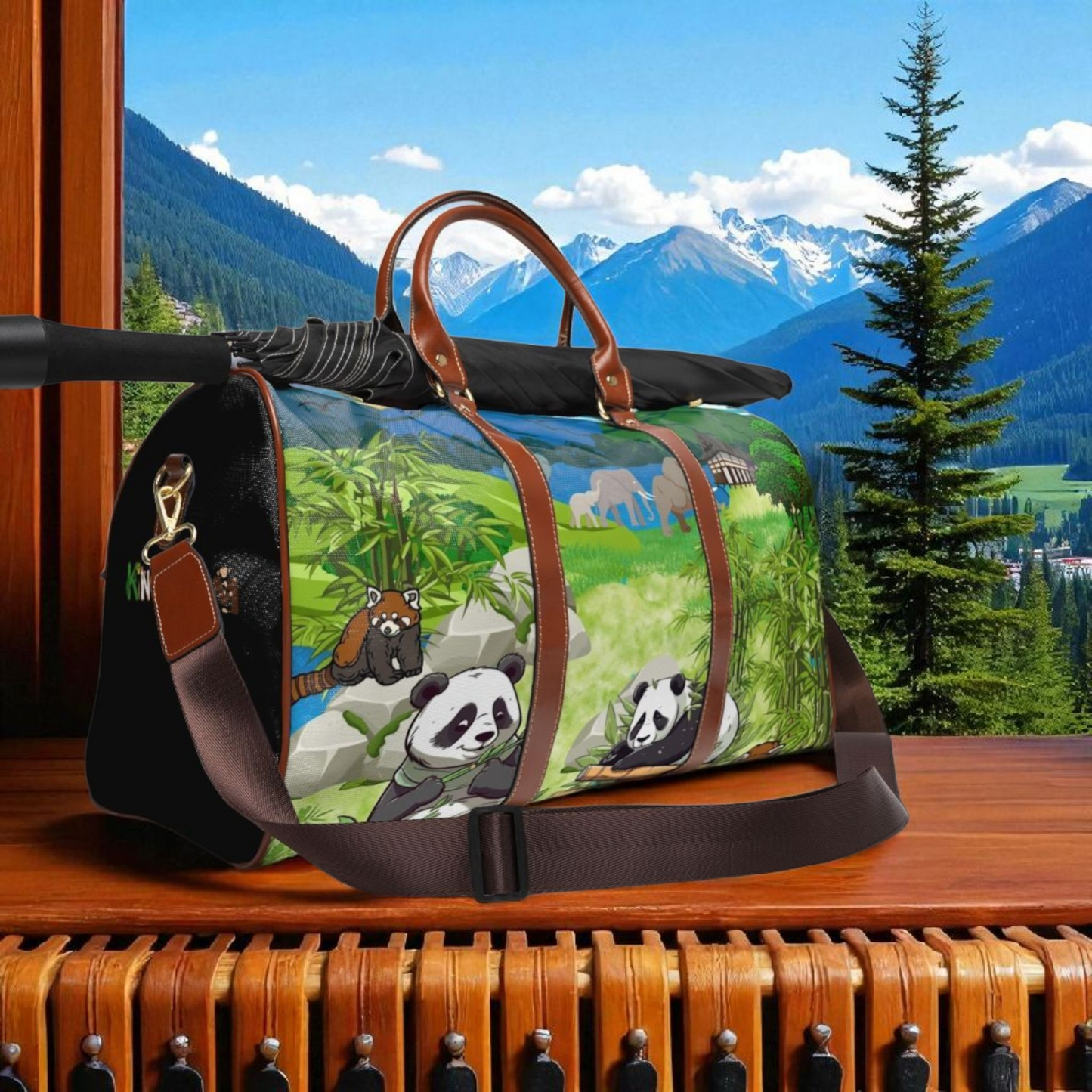 Adorable Panda Waterproof Travel Bag - Perfect for Adventurers & Animal Lovers