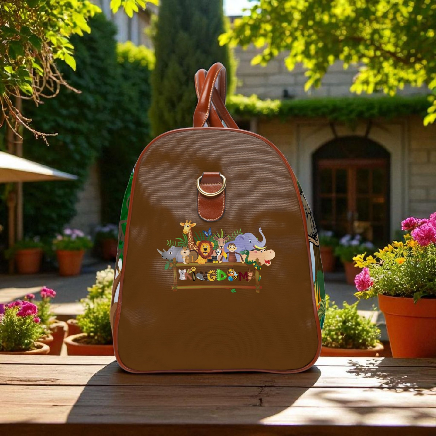 Vibrant Jungle Waterproof Travel Bag - Eco-Friendly Adventure Tote