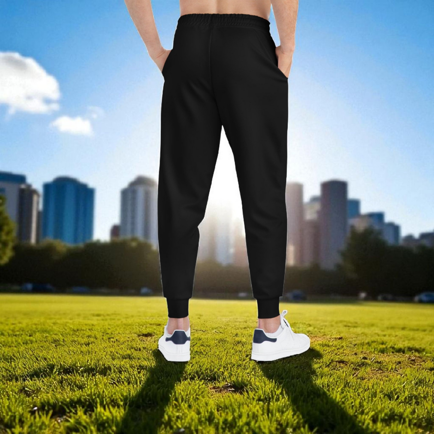Handcrafted Aztec Pattern Unisex Athletic Joggers, Comfy Aztec Workout Pants