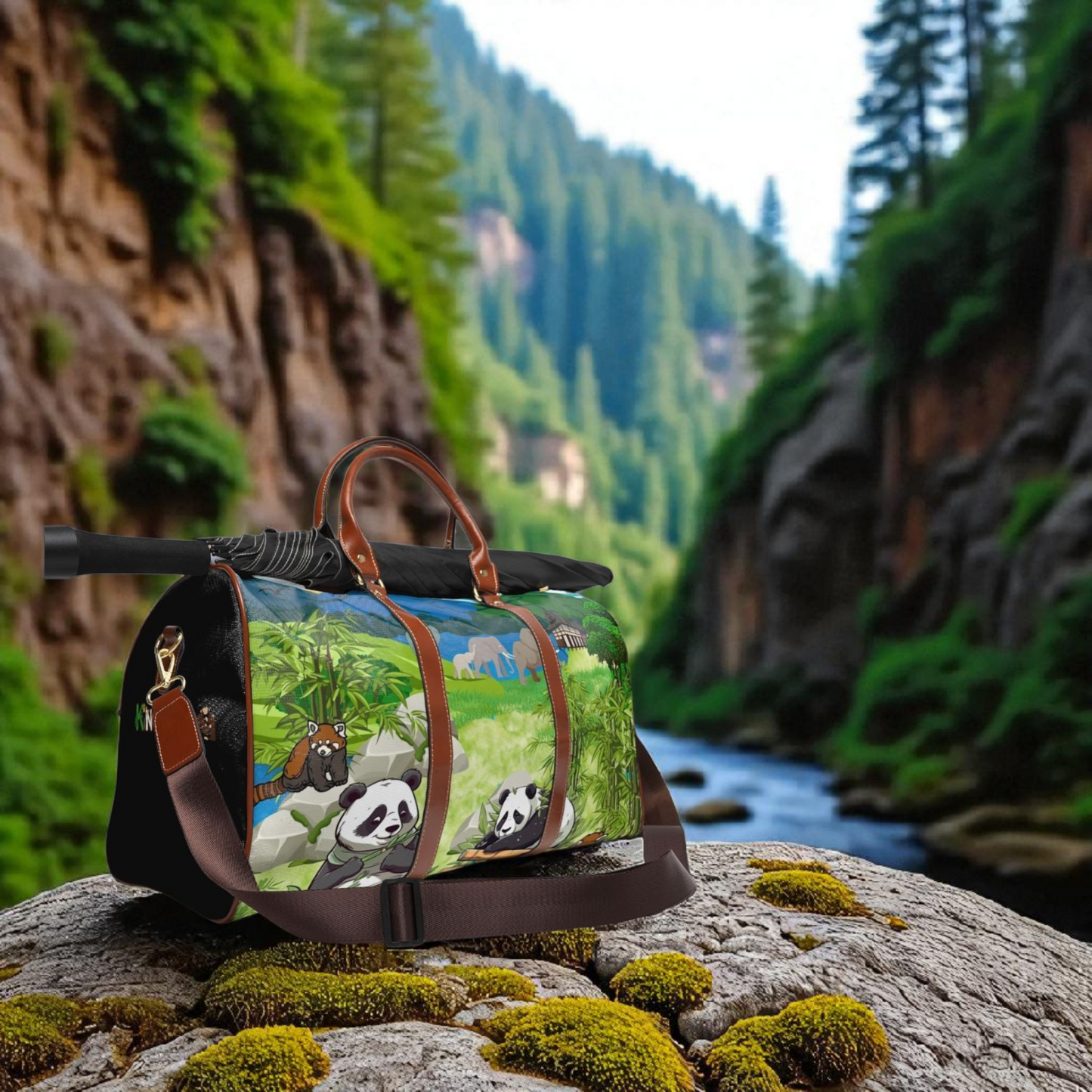 Adorable Panda Waterproof Travel Bag - Perfect for Adventurers & Animal Lovers