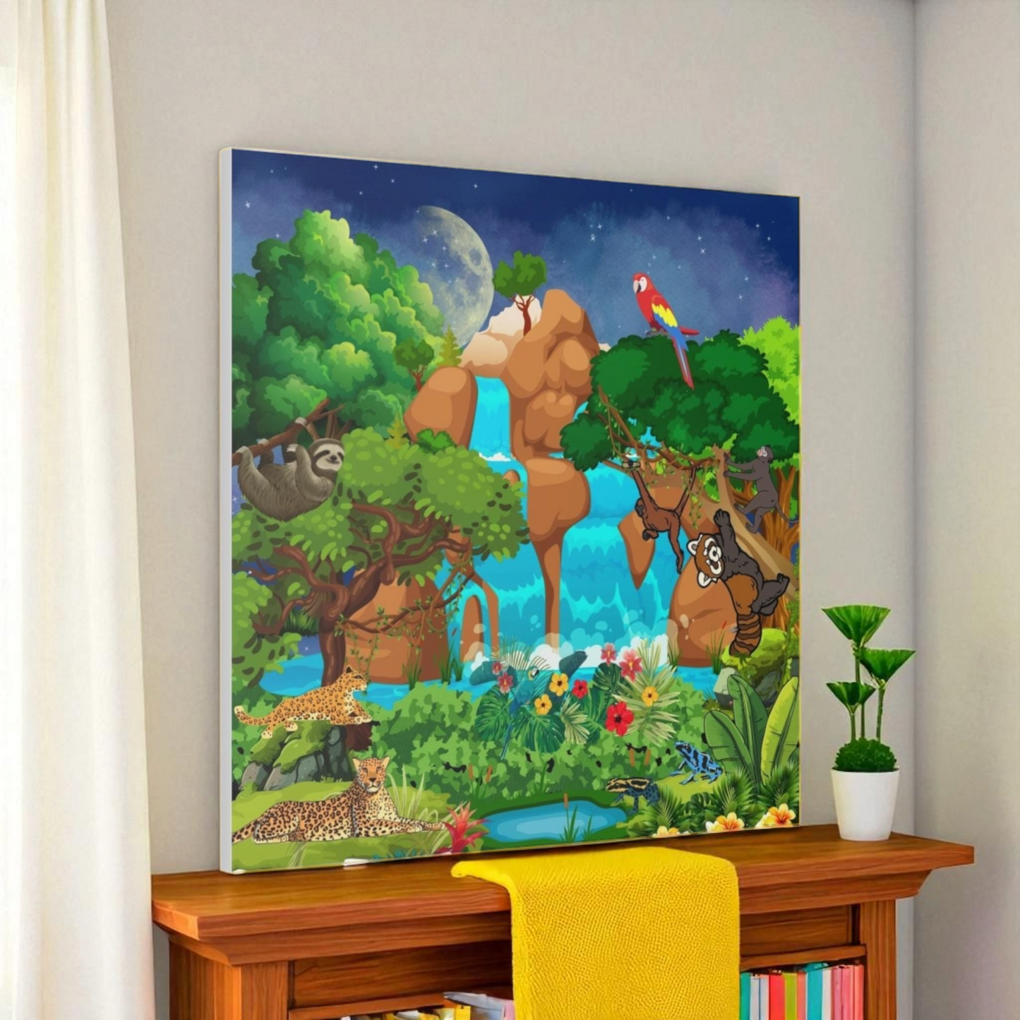 Canvas Gallery Wraps, Jungle Wild Life Art, Animal Wall Art, Nature, Safari Home Decor