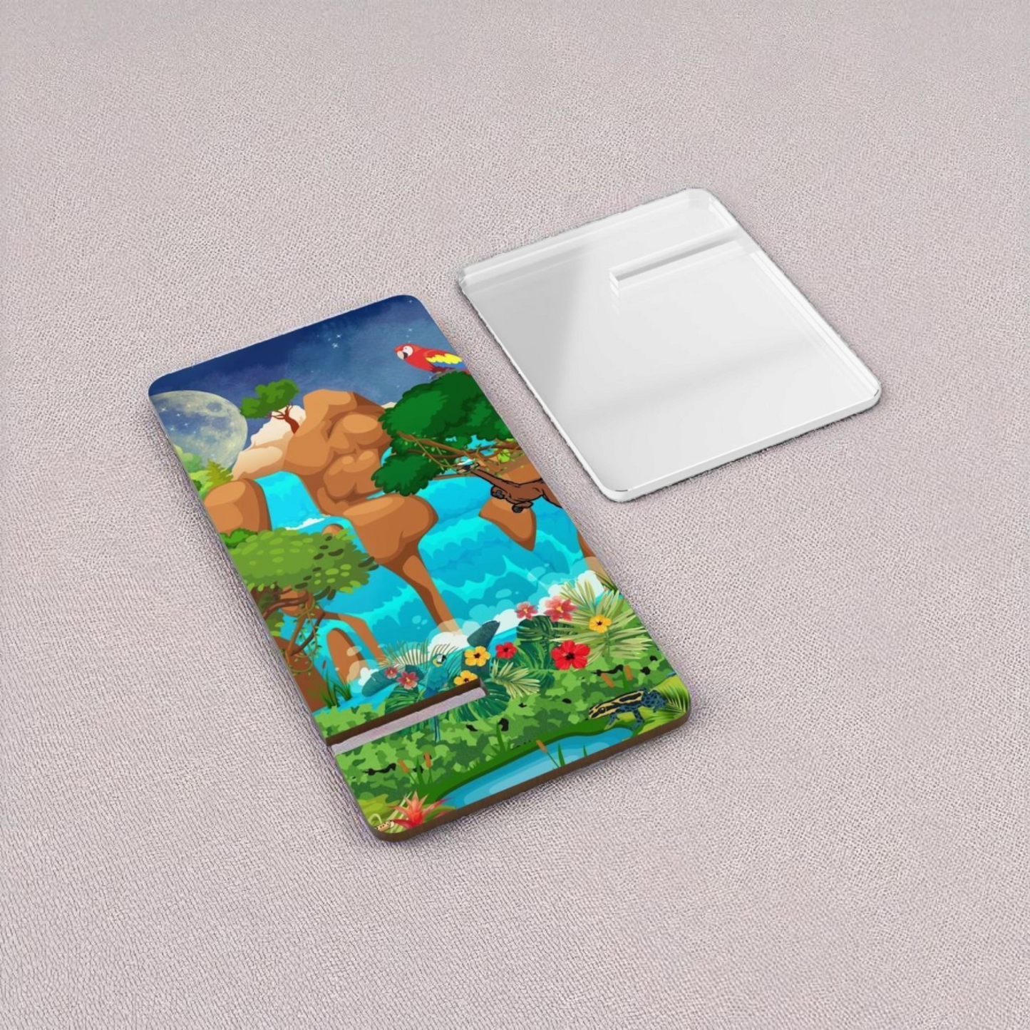 Tropical Paradise Mobile Display Stand with Nature Design