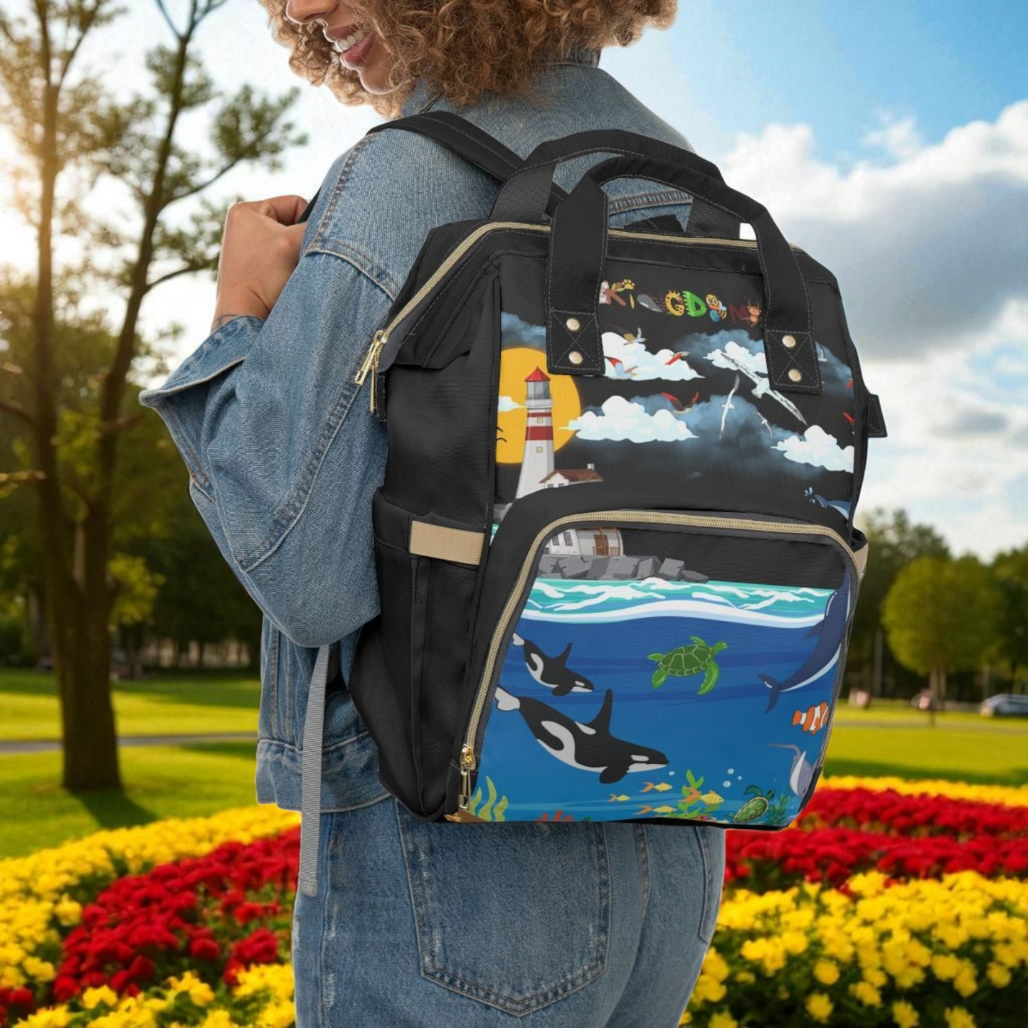Ocean Adventure Multifunctional Diaper Backpack