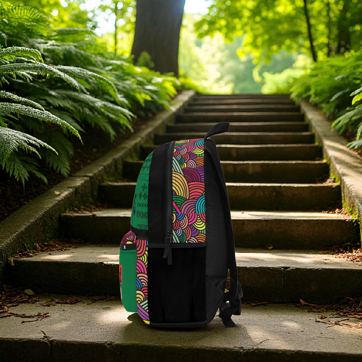 Unique Tribal Dance Backpack, Ethnic Music Festival Bag, Boho Rucksack, Aztec Design