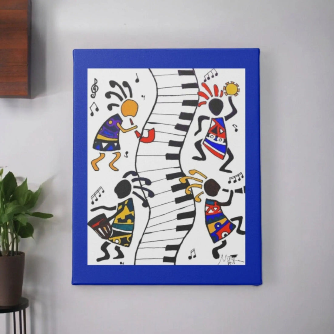 Jazz musician painting ideas for vibrant home walls The Melanated Art Shop, LLC