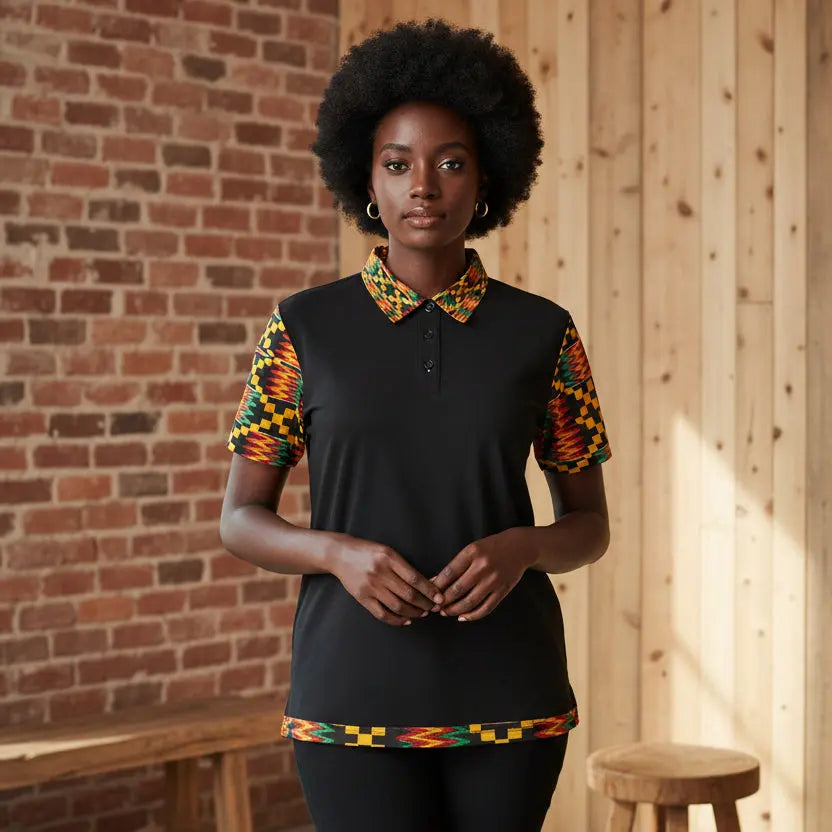 Heritage Woven: The Afrocentric Polo Collection The Melanated Art Shop, LLC