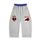 Plaid Waistband Barrel Sweatpants ODMPOD