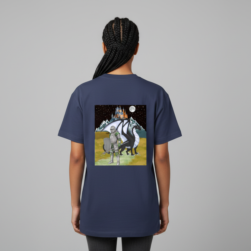 Medieval Themed Tee, Knights and Dragon Fans, Unisex Graphic T-shirt ODMPOD