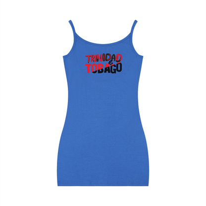 Trinidad Flag Themed Women's Solid Tight Sleeveless Dress