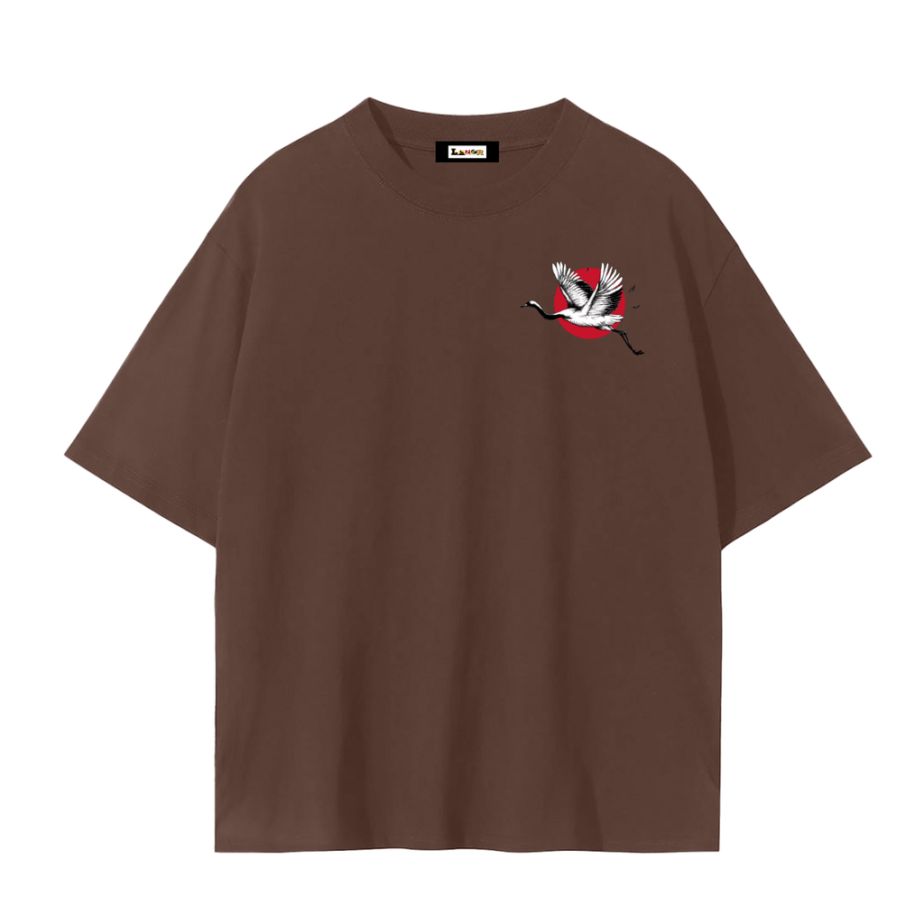 Red-Crowned Craned Graphic Unisex Seamless Unisex T-Shirt