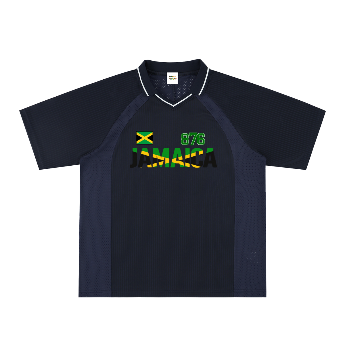 Jamaican Pride Themed Graphic V-Neck Unisex Soccer Jersey