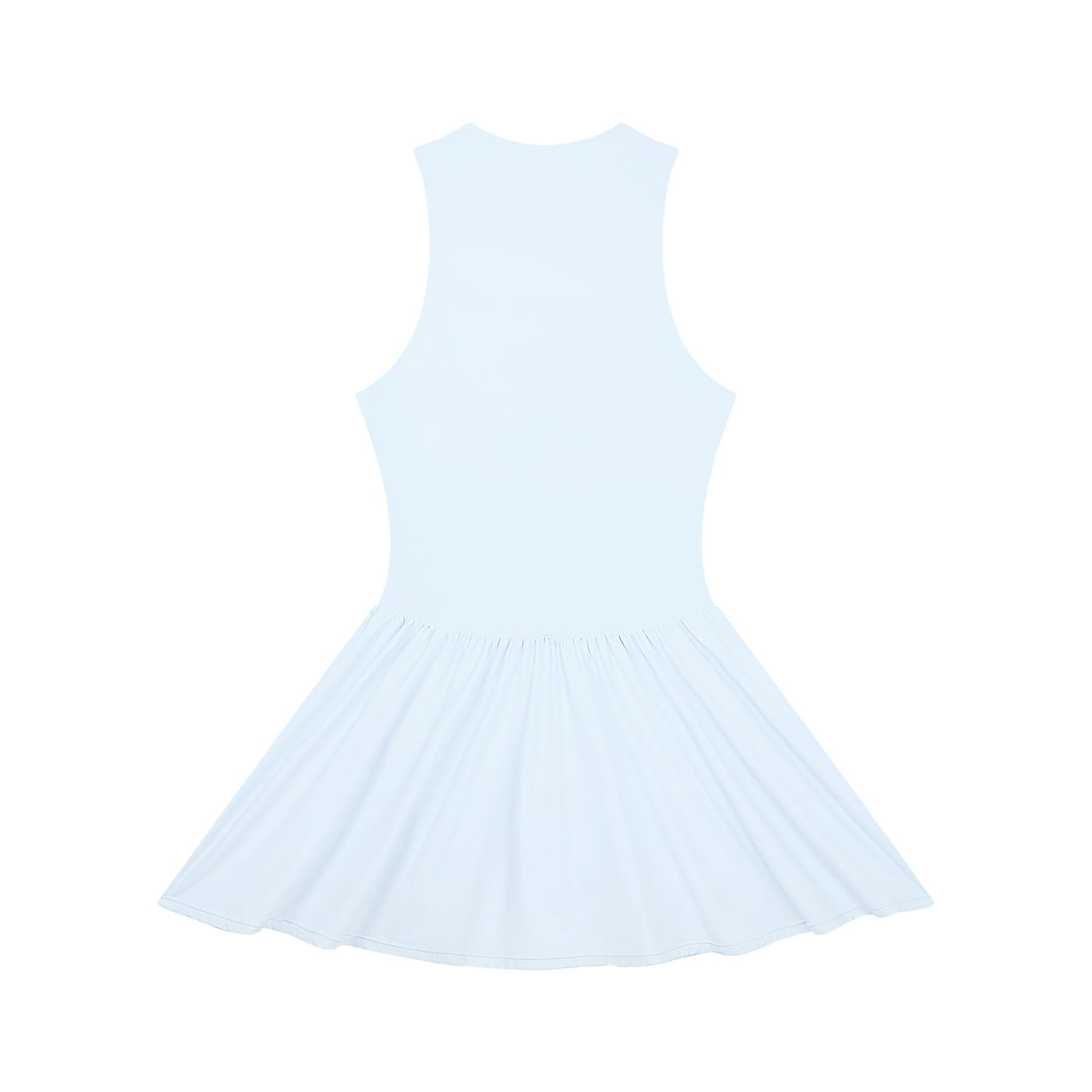 Women’s Ruched Sleeveless Full-Zip Summer  Dress