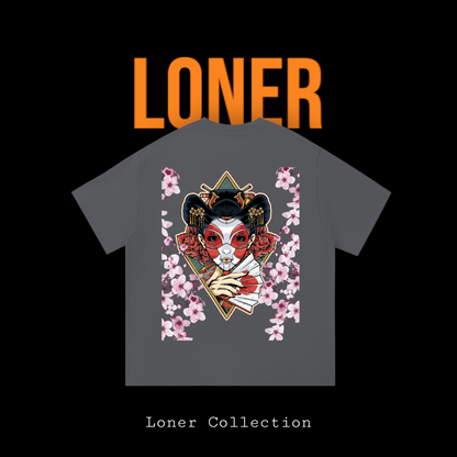 Geisha Geometric Graphic Essential Cotton Unisex T-Shirt