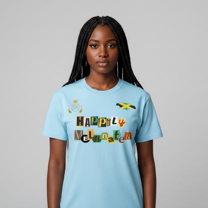 Jamaica Flag Themed Graphic Vintage Wash Cotton Unisex T-Shirt