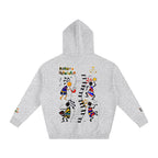 Afro Music Cartoon Unisex Oversize Fleeced Hoodie ODMPOD