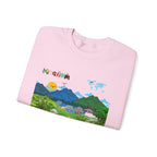 Panda Kingdom Crewneck Sweatshirt — Scenic Bamboo Forest Graphic Printify