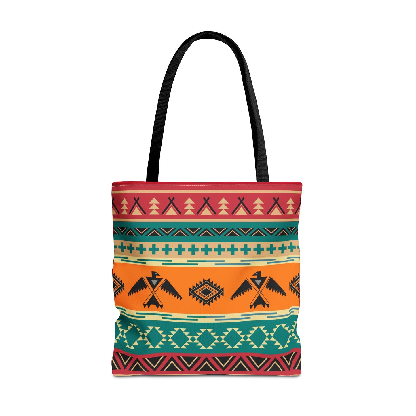 Southwestern Pattern Tote Bag - Native-Inspired Aztec Eagle Print