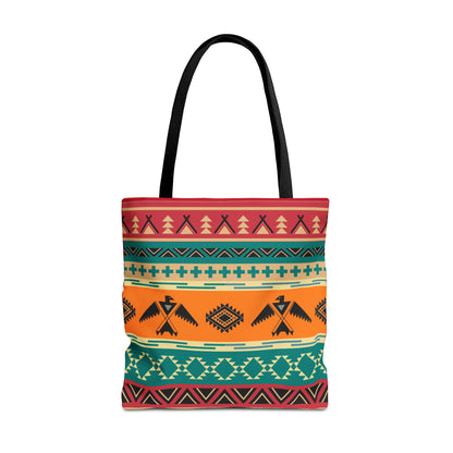 Southwestern Pattern Tote Bag - Native-Inspired Aztec Eagle Print