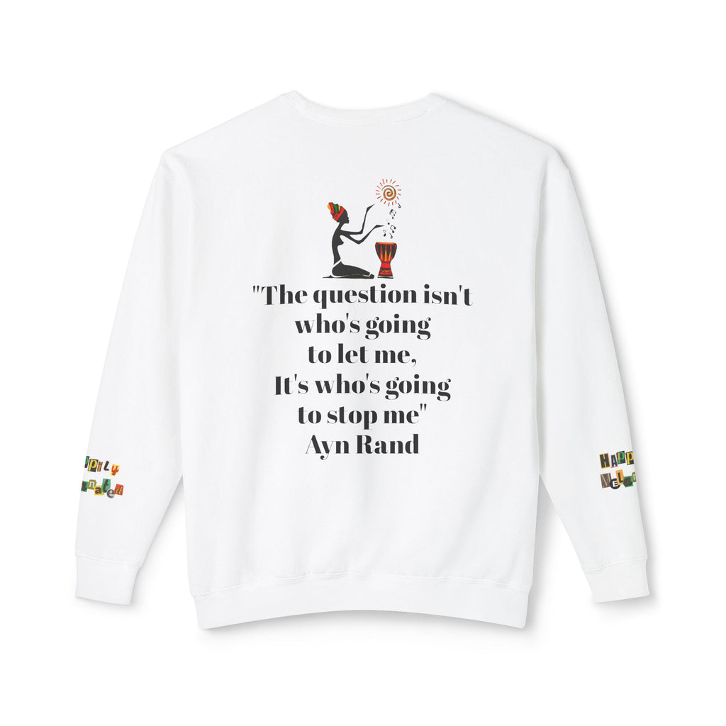 Afro Art Unisex Lightweight Crewneck Sweatshirt Printify