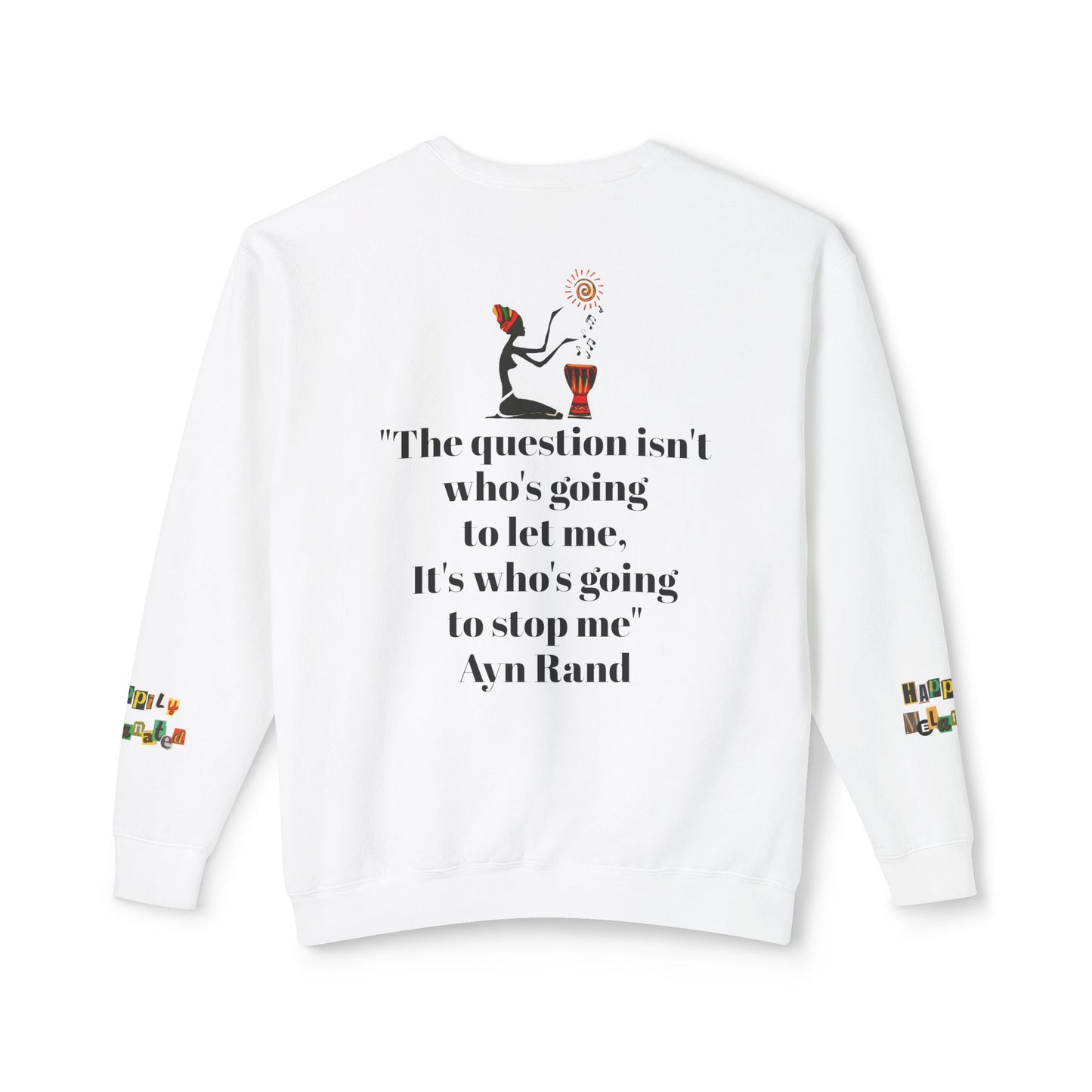 Afro Art Unisex Lightweight Crewneck Sweatshirt