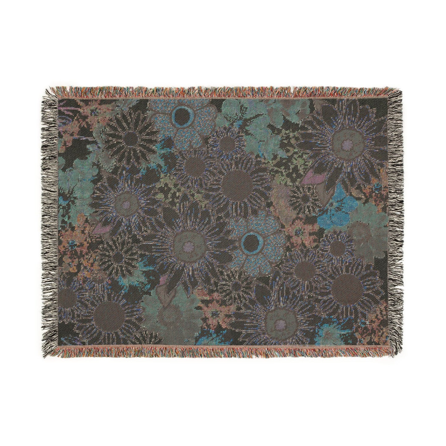 Sunflower Woven Throw Blanket — Cozy Floral Tapestry for Living Room & Gift
