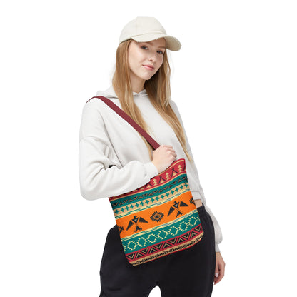 Southwestern Pattern Tote Bag - Native-Inspired Aztec Eagle Print