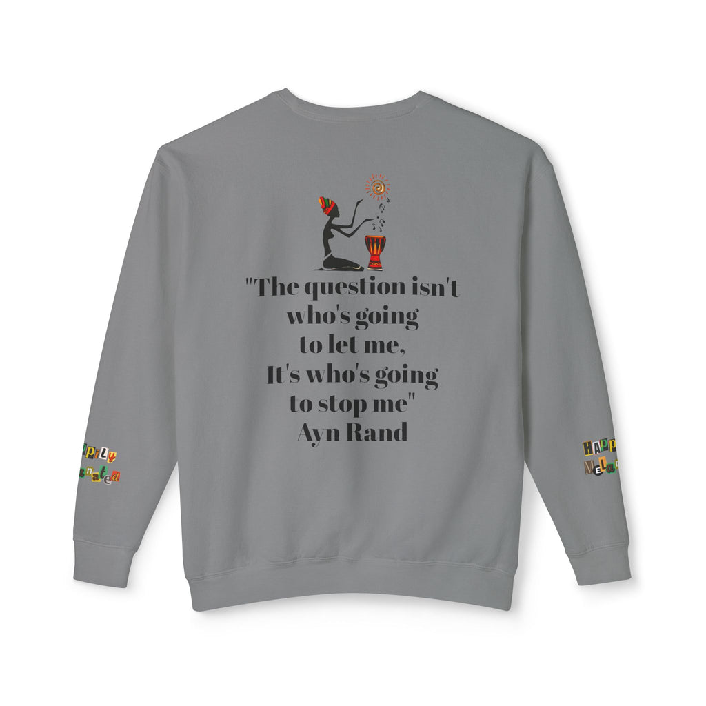 Afro Art Unisex Lightweight Crewneck Sweatshirt Printify