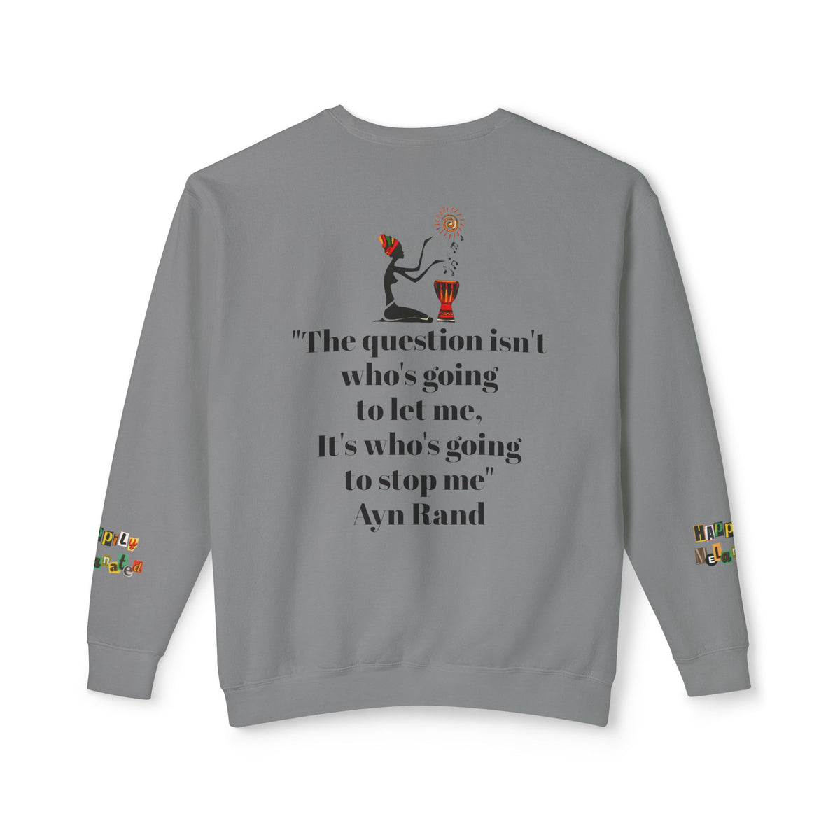 Afro Art Unisex Lightweight Crewneck Sweatshirt Printify