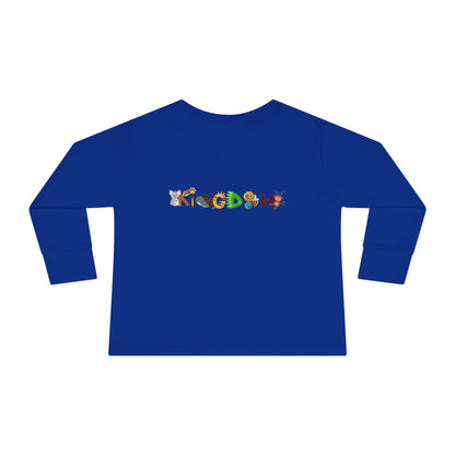 Jungle Animal Toddler Long Sleeve Tee, Kids Safari Shirt, Graphic Wildlife Top for Children