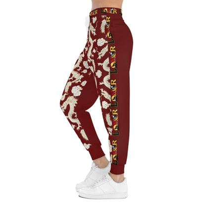 Dragon Print Athletic Joggers for Comfort & Style, Casual Wear, Workouts, Gifts for Sports Lovers, Cozy Lounge Pants Printify