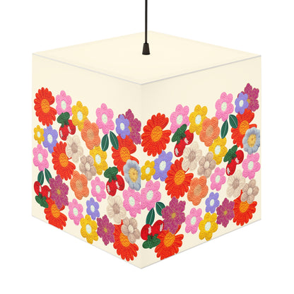 Floral Cube Lamp — Colorful Daisy Light Cube for Bedroom & Nursery