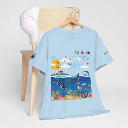 Nautical Dolphins Graphic Unisex T-shirt