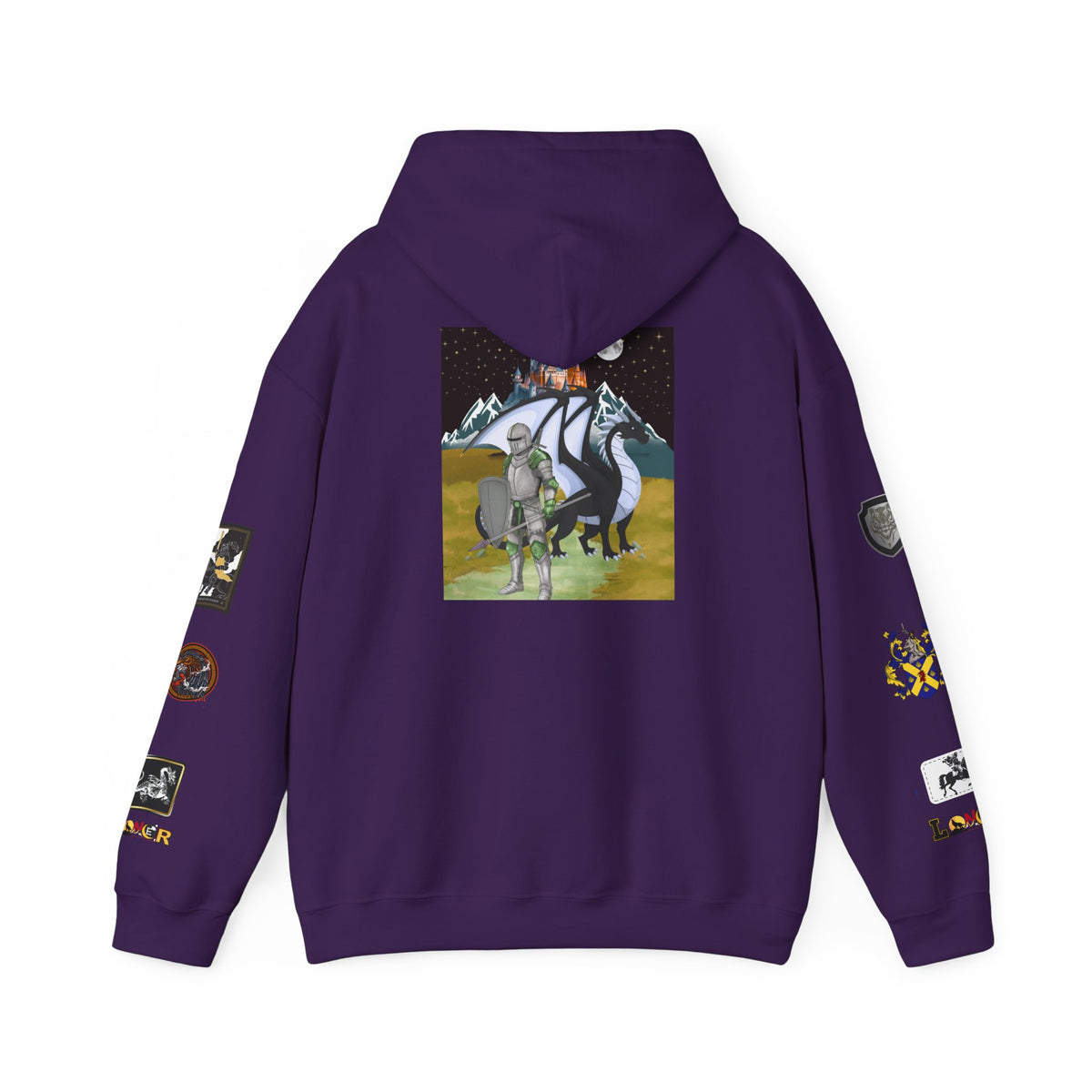 Medieval Themed Hoodie, Knights and Dragon Fans, Unisex Sweatshirt, Cosplay Costume Printify