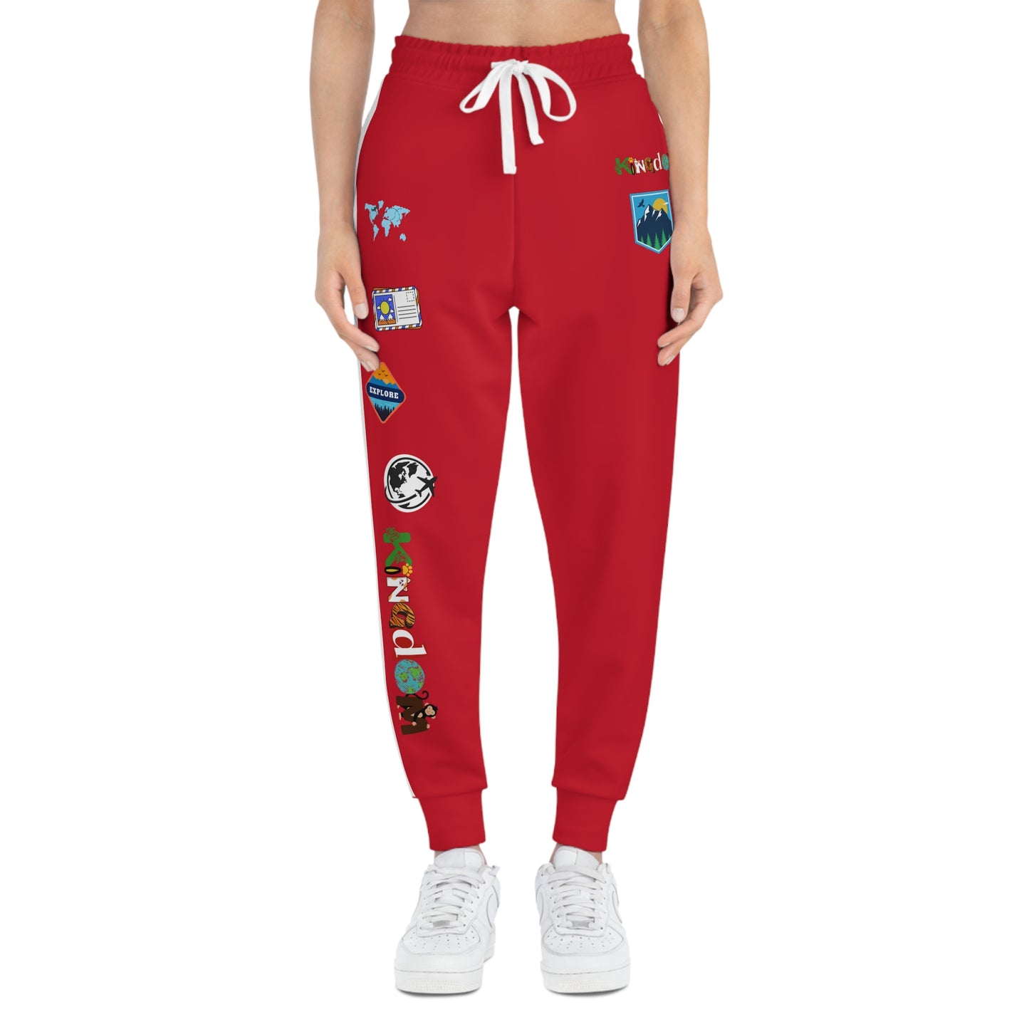 Travel-Inspired Graphic Athletic Unisex Joggers | Casual Fitness Apparel Printify