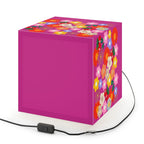 Floral Cube Lamp — Colorful Daisy Light Cube for Bedroom & Nursery Printify
