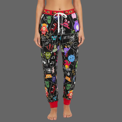 Graphic Monsters Joggers for Men & Women – Unisex Fit, Artistic Cartoon Print