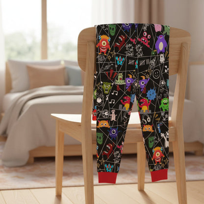Graphic Monsters Joggers for Men & Women – Unisex Fit, Artistic Cartoon Print