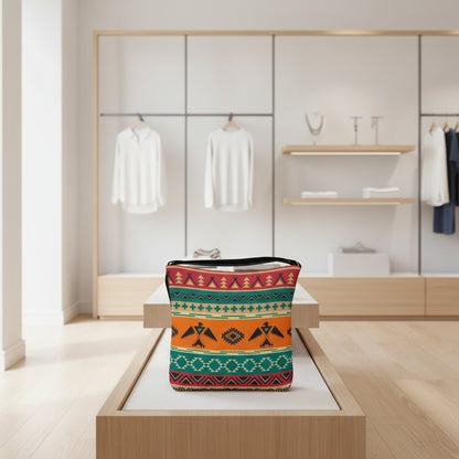 Southwestern Pattern Tote Bag - Native-Inspired Aztec Eagle Print