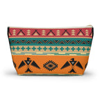 Southwestern Thunderbird Accessory Pouch — Tribal Pattern Makeup Bag Printify