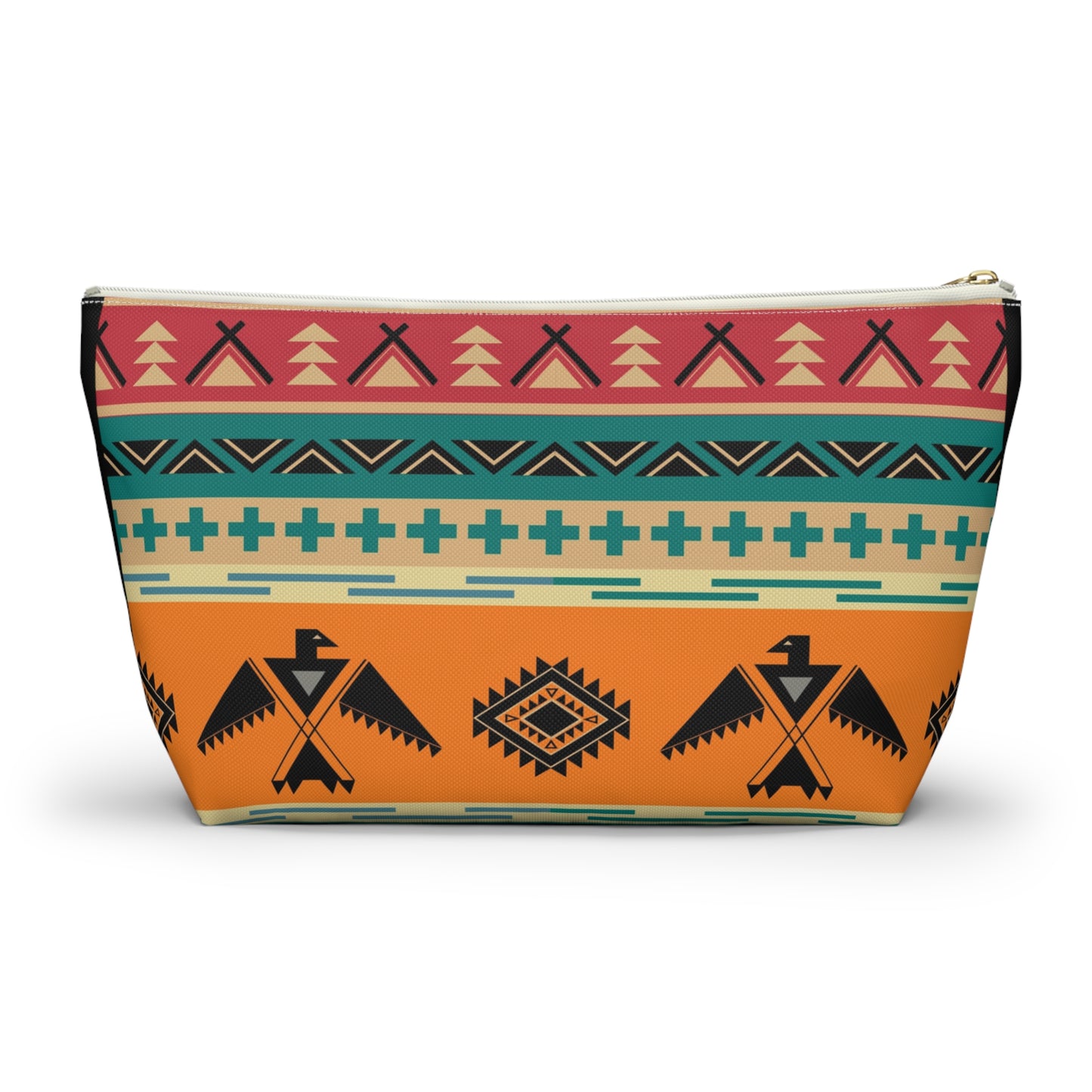 Southwestern Thunderbird Accessory Pouch — Tribal Pattern Makeup Bag